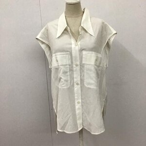 MOUSSY FREE マウジー ベスト ベスト 010GA230-6060 BACK OPEN SHIRT VEST ノースリーブシャツ Vest 白 / ホワイト / 10122567