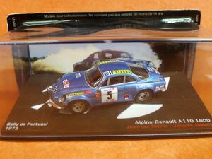 c079 デアゴスティーニ Rally de Portugal 1973 Alpine Renault A１10 1800 ミニカー ラリーカーコレクション1/43 スケール /60