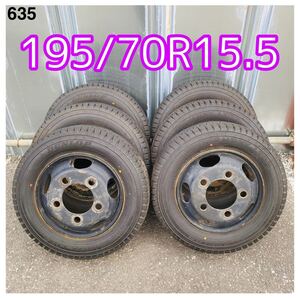 ★ DUNLOP WINTER MAXX LT03 ★ 195/70R15.5 109/107L LT ★ 2023年式　パンク修理なし 汚れあり スタッドレス 6本セット