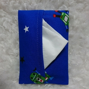 ◎ハンドメイド◎No.121 ポケットティッシュケース小さいポケットティッシュ用 小学生 小学校 幼稚園 ロボット