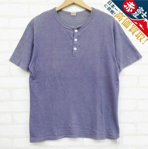 8T3365【クリックポスト対応】WAREHOUSE 半袖ヘンリーネックTシャツ ウエアハウ