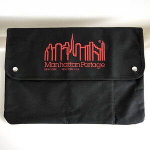 Manhattan Portage マンハッタンポーテージ　タブレットケース　iPadケース　PCケース〈 A4薄型ノートPC収納 〉ブラック　新品・自宅保管品