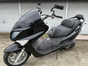 [ジャンク] YAMAHA マジェスティ125 5CA 小型バイク 二人乗り 黒色 ブラック 電子メーター 大阪府 富田林市 全国陸送可 125cc ヤマハ 