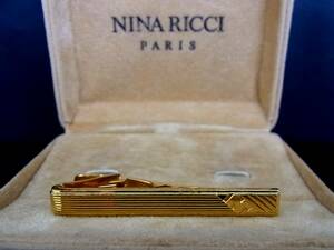 ◎№4574◎■USED並品■ニナリッチ【NINA RICCI】【ゴールド】■ネクタイピン♪