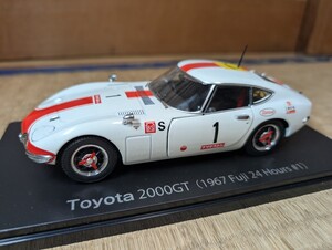 1/24 トヨタ 2000GT (1967 Fuji 24 Hours #1) 国産名車コレクション アシェット 中古 Toyota