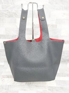 ◇ Θ ROOTOTE ルートート レザー ハンド　トート　バッグ ブラック レディース P