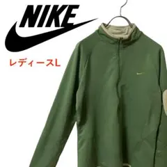 T3117*NIKE*ナイキ*トップス*薄手*緑*レディースL