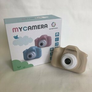 MYCAMERA Kids Digital Camera こどもカメラ ベージュ【ジャンク※インカメ動作不良】77 00319