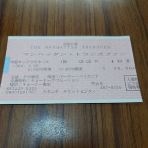 コンサートチケット半券　1995年5月28日　Megadeth メガデス @東京厚生年金会館ホール　