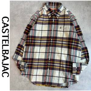 カステルバジャック 長袖シャツ　トップス　チェックシャツ　シャツ L 長袖　シャツ　CASTELBAJAC 3