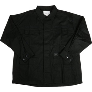 WTAPS ダブルタップス 22SS JUNGLE 02/LS/COTTON.POPLIN BLACK ジャケット 黒 Size 【L】 【中古品-良い】 20806301