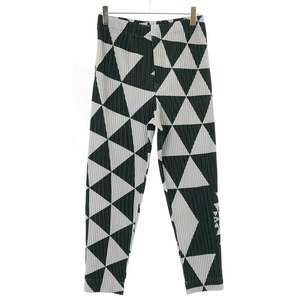 HOMME PLISSE ISSEY MIYAKE オム プリッセ イッセイ ミヤケ 23AW TRIANGULAR GRID トライアングルプリーツパンツ HP33JF352 ITTIQK59T06C