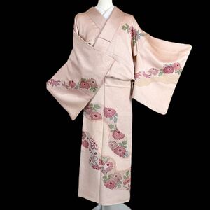 付下げ 附下 付け下げ 訪問着 一つ紋 袷着物 着物 きもの フォーマル着物 リサイクル着物 kimono 中古 仕立て上がり 身丈161.5cm 裄丈63cm