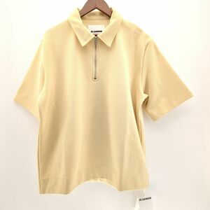 JIL SANDER J22DR0003 SHORT SLEEVED SHIRT 半袖ジップシャツ イエロー SIZE 48 メンズ ジルサンダー ◆3109/宮竹店