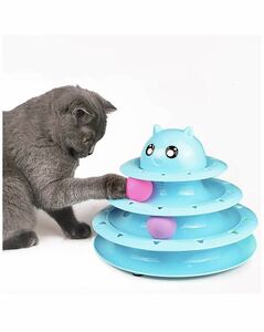 猫 おもちゃ 猫 ボール 回転 くるくる タワー 遊び道具 ペット用品 ストレス