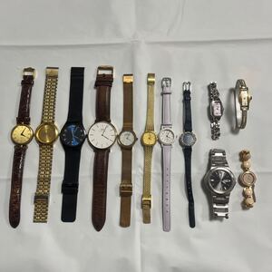 電池交換済 稼働品 【豪華12点】GUCCI BERING SKAGEN SEIKO GALAXY ALBA CITIZEN sharex Daniel Wellington CITIZEN 17jewelrs CYMA 腕時計