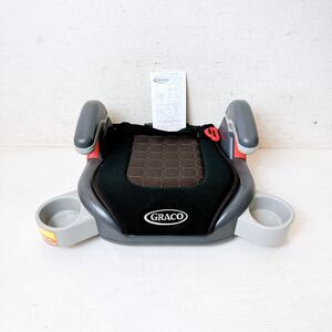 239＊中古 GRACO グレコ ジュニアシート シートベルト固定 コンパクトジュニア 15～36kg カップホルダー付き 現状品＊