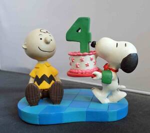 スヌーピー　SNOOPY BIRTHDAY BASH! ４ フィギュア　オーナメント　PEANUTS 