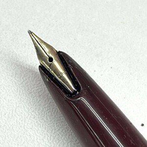 C075-K41-1227★ Mont Blanc モンブラン 万年筆 No.32 ペン先 585 ボルドー×ゴールド×シルバー 文房具 筆記用具