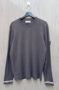 STONE ISLAND/ストーンアイランド/ニット/ 7015516D3/Crewneck Knit Linen/グレー系/Lサイズ