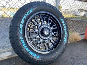 LEXXEL PreDator 18インチ 150系プラド TZ-G ハイラックス ブラックラリー タイヤホイールセット MONSTA TERRAINGRIPPER 265/60R18