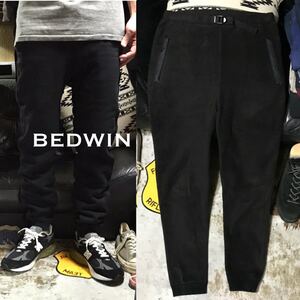 ［ロンハーマン購入／極美品］1円《★ BEDWIN ★》フリースパンツ ベドウィン 3 ボアパンツ WENDELL ウェンデル イージージョガーパンツ 