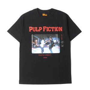 新品 WACKO MARIA ワコマリア Tシャツ サイズ:M 24AW PULP FICTION フォトプリント クルーネックTシャツ (CREW NECK T-SHIRT) ブラック