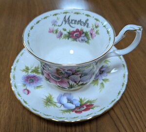 ROYAL ALBERT ロイヤルアルバート ティーカップ フラワーオブマンスシリーズ March