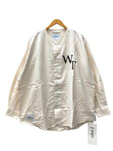 WTAPS (ダブルタップス) Wtaps League 02 22AW ベースボールシャツ 長袖 L/S 222TQDT-SHN05 X04 オフホワイト メンズ/027