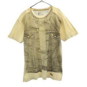 リーバイス プリント 半袖 Tシャツ M ベージュ Levi's メンズ