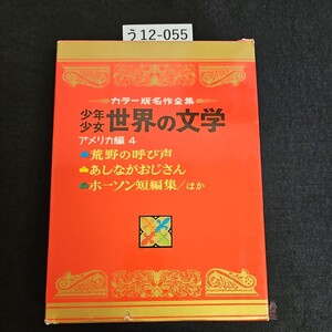 う12-055 カラー版名作全集 少年少女世界の文学 アメリカ編 4 荒野の呼び声 あしながおじさん ホーソン短編集/ほか