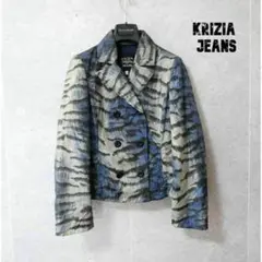 美品 KRIZIA JEANS ナイロン 中綿 パデッドジャケット ブルゾン