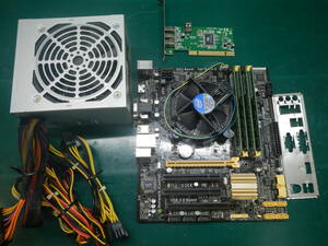 マザー＆CPU&メモリ！　ASUS H87M-PLUS ＆ Corei5-4670（3.4GHz）＆ DDR4-8G×2＋2G×2＝20GB ＆ ATX電源（500W）筐体あれば1台作成可能！