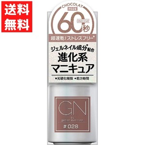 ジーエヌバイジーニッシュマニキュア 028 CHOCOLAT ショコラ 5ml ピンクブラウン ジェルネイル成分配合 超速乾