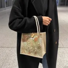 【人気】 ハンドバッグ　韓国　おしゃれ　花柄　雑貨　手提げ　ミニバック