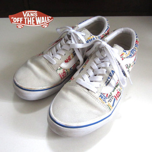 美品　VANS／バンズ★　オールドスクール　ロゴ　マルチカラー　24cm　