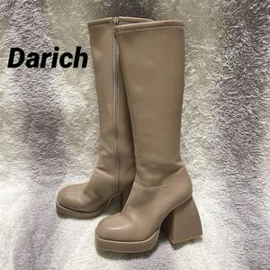 s1001 Darich ダーリッチ/ストレッチレザーロングブーツ/美シルエット