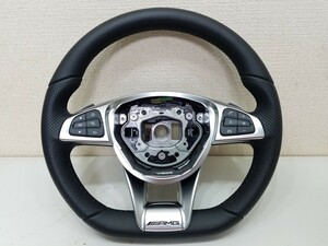 美品■純正AMGスポーツステアリング■W205(Cクラス).X253(GLCクラス).他.③