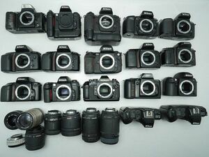 ★ニコン AF一眼&レンズなど★F100/F90X/F80/F70/F50//TAMRON/ 等 計:25点まとめ【ジャンク品】30150