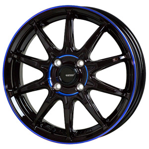 [業販限定販売] [新品] [15インチ] [軽量] [G.speed P-05R] [5.5J+45 4-100] [BK/BLUE] [ジースピード] [ホイール4本] [ホットスタッフ製]