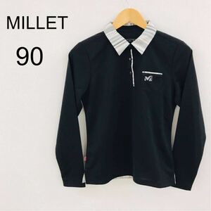 【新品タグ付き】 MILLET 長袖ポロシャツ 90 Sサイズ ミレー アウトドア スポーツ ユニセックス 速乾