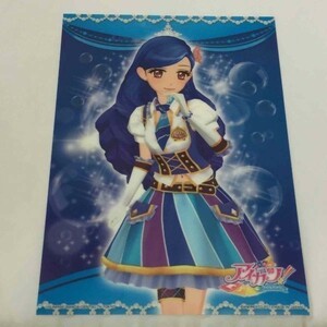 P42825 アイカツ　A5サイズ　クリアミニポスター 送料180円