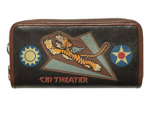 TOYS McCOY TMA2011 LEATHER LONG WALLET FLYING TIGERS トイズマッコイ ロングウォレット フライングタイガー ホースハイド 馬革