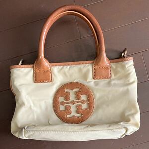 TORY BURCH ナイロン　デタッチャブル ショルダー ストラップ付き　ミニトートバッグ　ジャンク品　送料無料