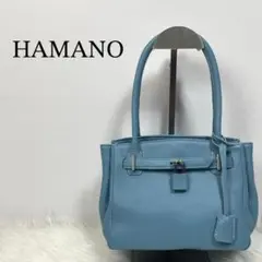 【極美品】HAMANO ハマノ ミニ ミーティア ハンドバッグ レザー