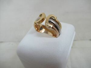 ☆中古品【Cartier】カルティエ 2Cリング 3ゴールド 約9.16 アクセサリー ブランドジュエリー 指輪 貴金属 ＃17