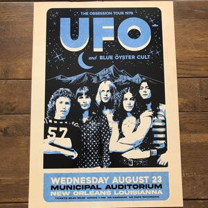 ポスター★UFO 1978 USツアーポスター レプリカ★マイケル・シェンカー/UFOライブ/フライングV/MSG