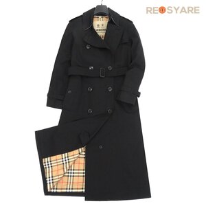 美品 BURBERRY バーバリー 8059241 THE WATERLOO ウォータールー 裏地ノバチェック ロング ヘリテージ トレンチ コート 47162