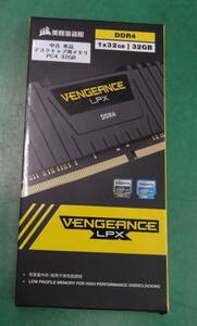 ★6785 中古 美品 動作品 メモリ デスクトップ用 DDR4 32GB×1 VENGEANCE LPX 美商海盗船（CORSAIR）