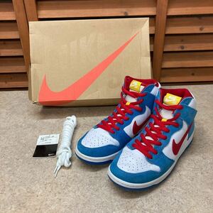  N 150【NIKE SB ナイキ】DUNK HIGH PRO ISO Doraemon ドラえもん ライトフォトブルー/スペードイエロー/ユニバーシティレッド SIZE US10